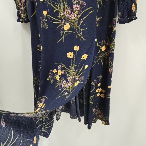 Reformation‎ Wallflower Dress Navy Floral Long Sleeve - Picture 9 of 16